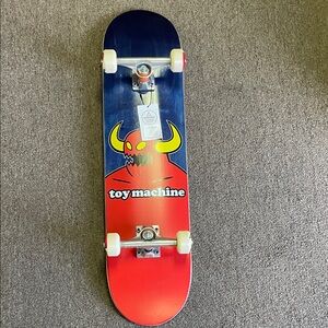 Toy Machine size 8x 31.84 Red and Blue Kids Complete Skateboard